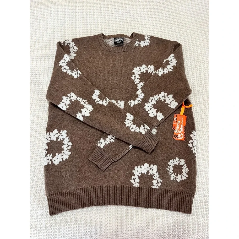 RGSTR UNISEX CREW NECK‎ SWEATER SIZE XL Brown